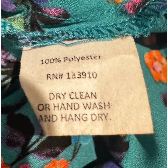 SHOW ME YOUR MUMU Donna Michelle Tunic Top Floral Boho Long Sleeve Size Large - Picture 6 of 7